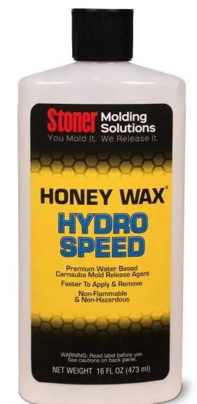 Stoner HoneyWax&reg;Hydro Speed是一種高固含量的水性乳液，不含任何溶劑，旨在代替傳統的高級涂蠟作為復合材料行業中的脫模劑。